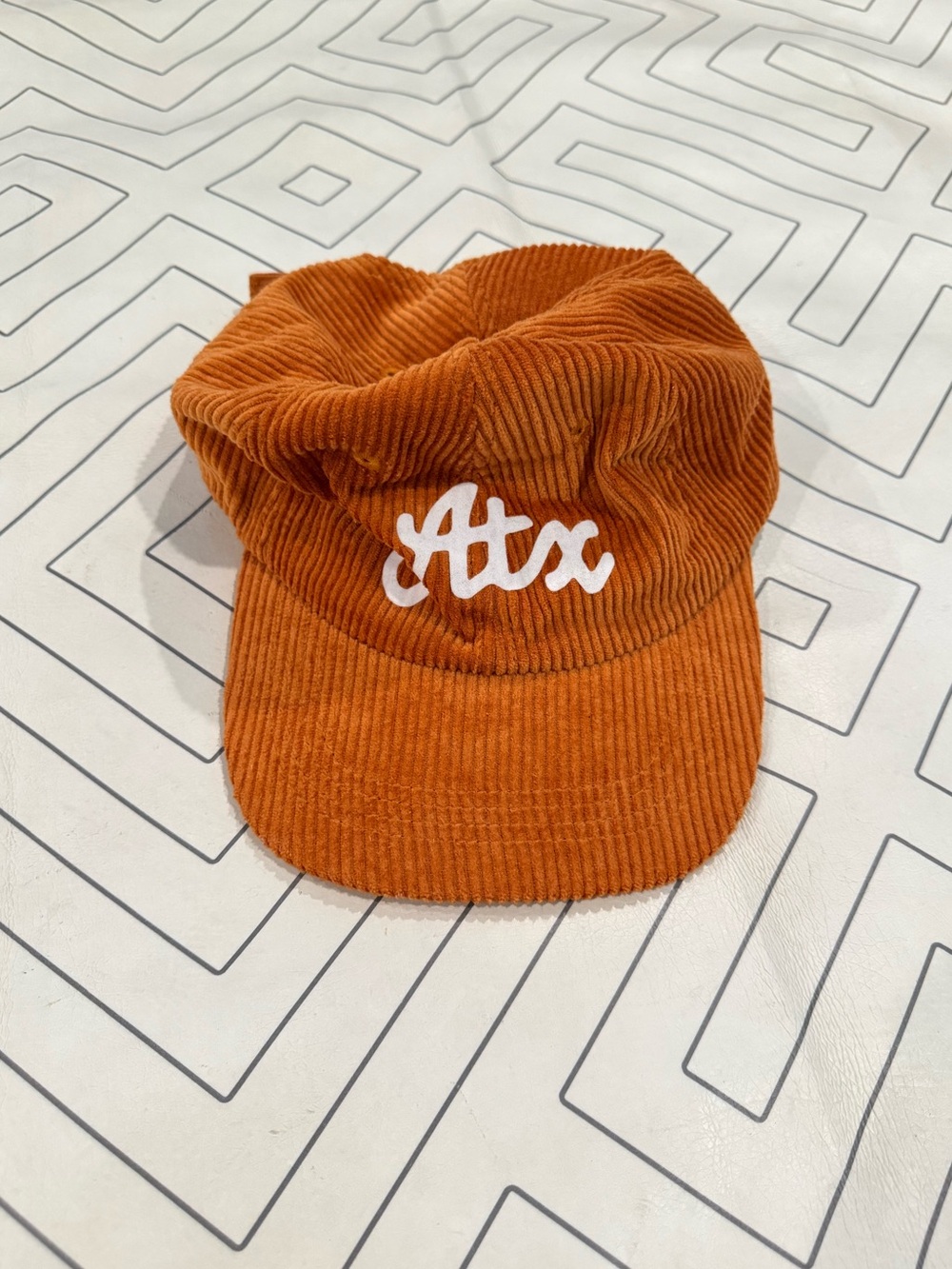 Frankie Jean Orange Corduroy ATX Hat